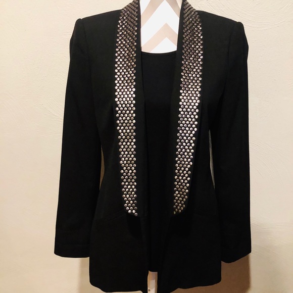 Zara Jackets & Blazers - Zara Basic black blazer w/ chic studded label
